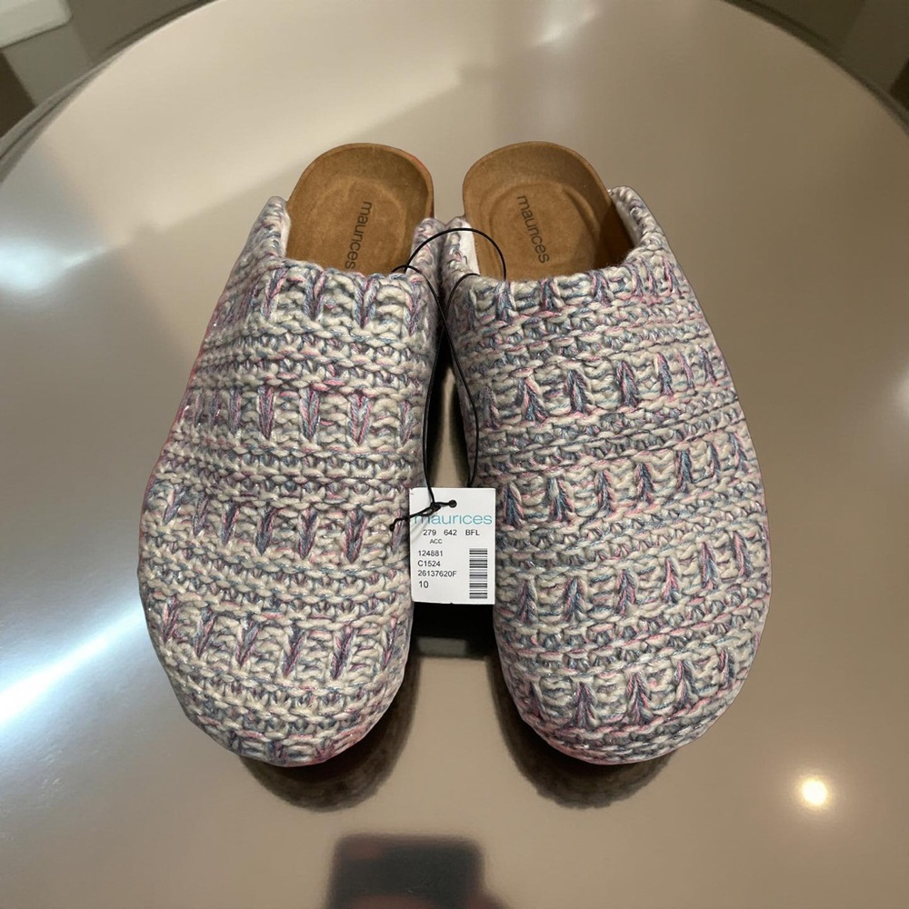 Maurices Multicolor Knit Mules